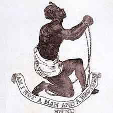 Josiah Wedgwood's image of an enslaved African, 'Am I not a man and a brother'.