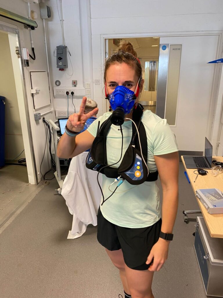 Lorea Sarobe undergoing tests at Oxstalls