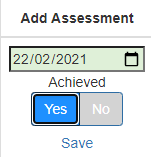 Adding an assessment