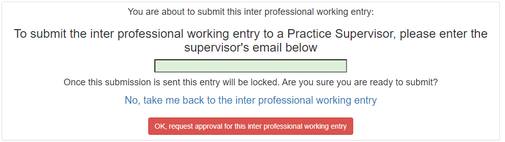 Interprofessional working record