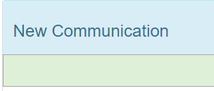 New communication