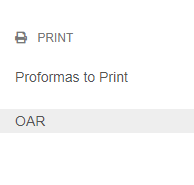 OAR in menu on ePAD