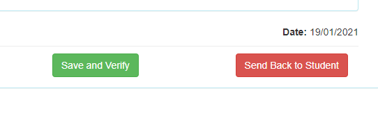 Save and verify button