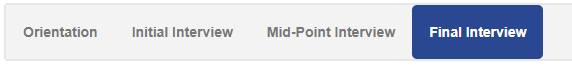 Final interview tab on ePAD platform
