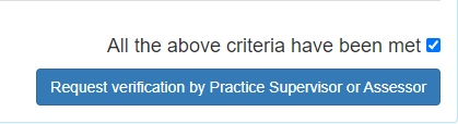 Orientation request verification button