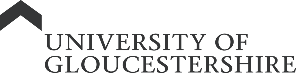 University of Gloucestershire logo in grey