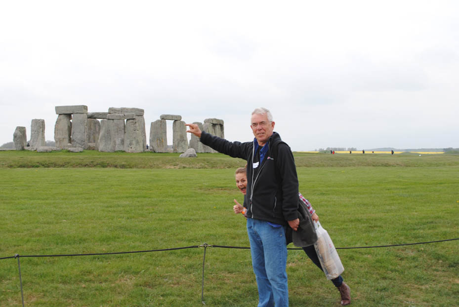 Dr Time Copeland on the Showcasing History trip to Stonehenge in 2015.