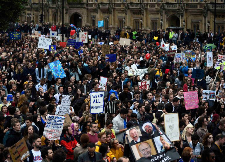 EU protest