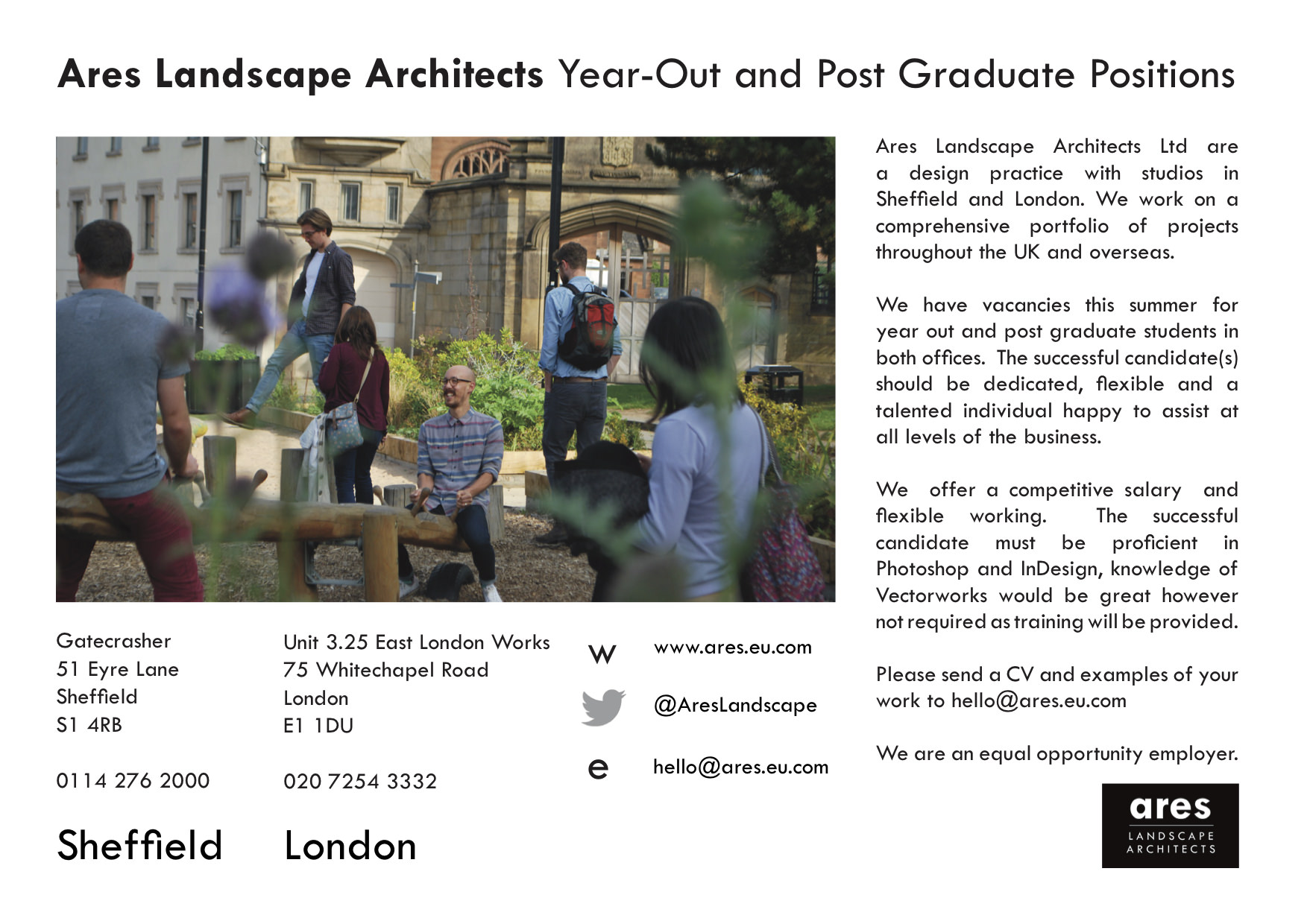 Ares Job Advert 2018 - Year Out & Post Graduate.jpg