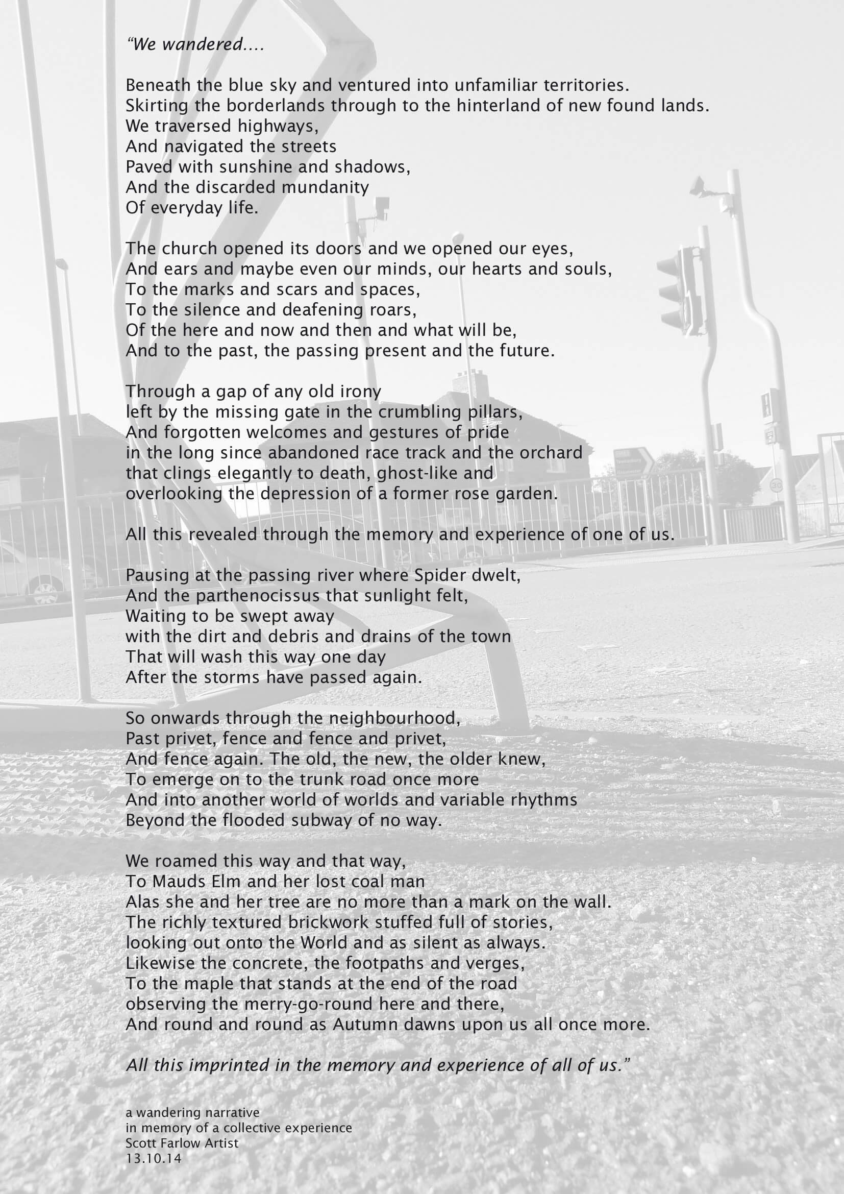 commentary of a wander