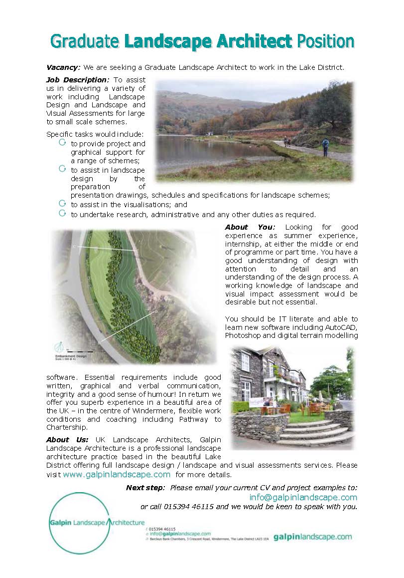 GLA Graduate Landscape Architect Feb 2018