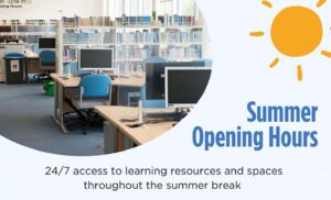 Image of computers in the library
