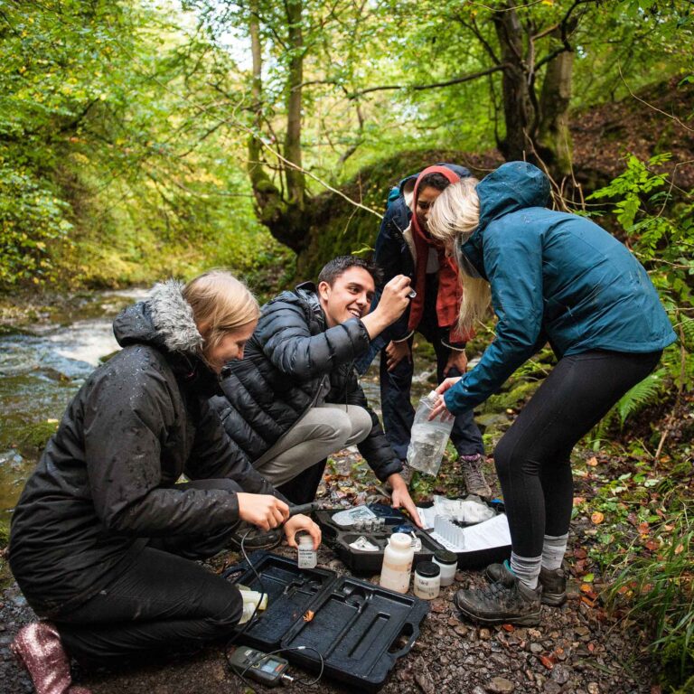 Students on a field trip